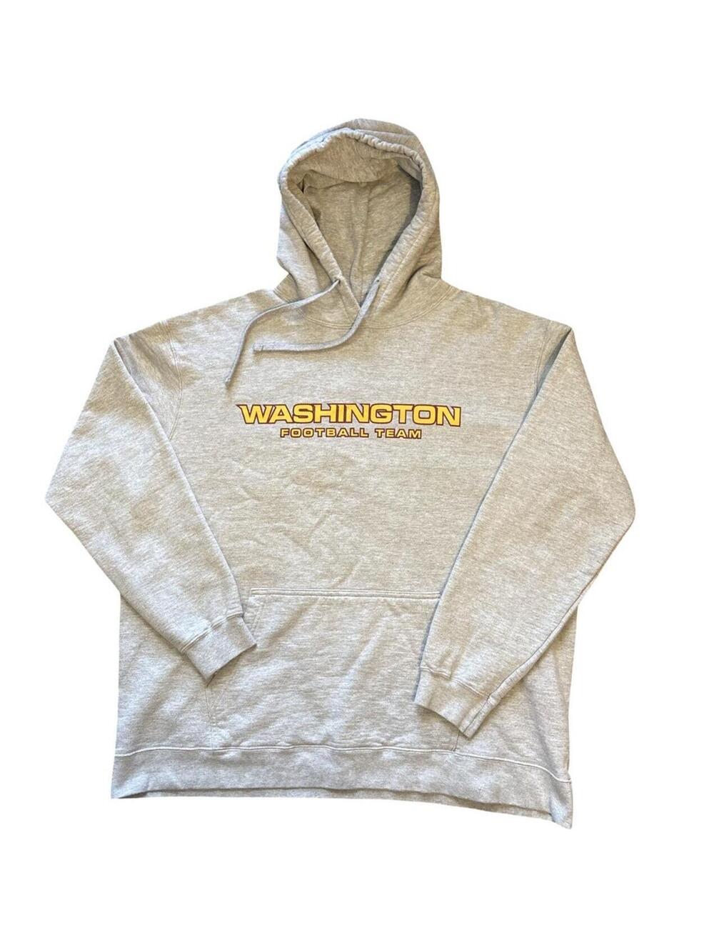 Washington Football Team NFL Gray Pullover Sweatshirt Hoodie Men's Size 2XL